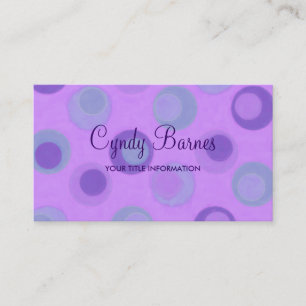 Cartão de visita de Pontos de Teto Roxos