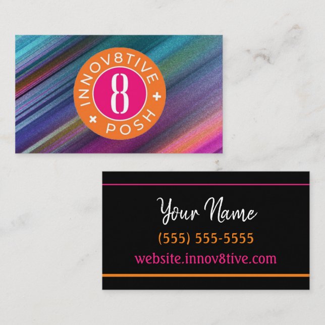 Cartão de visita De Posh Do Sentido (Frente/Verso)