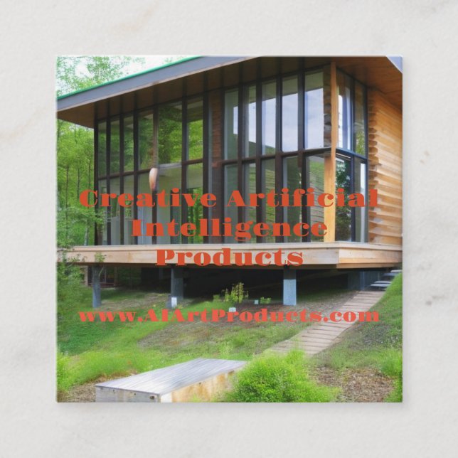 CARTÃO DE VISITA de Praça de Produtos de Arte AI (Frente)