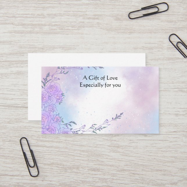 Cartão de visita de Presente do Flor Compre (Frente/Verso In Situ)