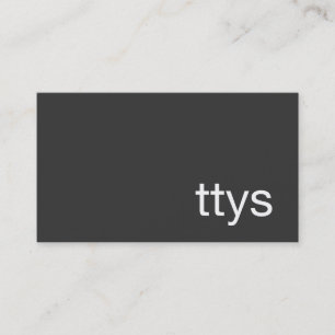 Cartão de visita de preto minimalístico de rede Tt