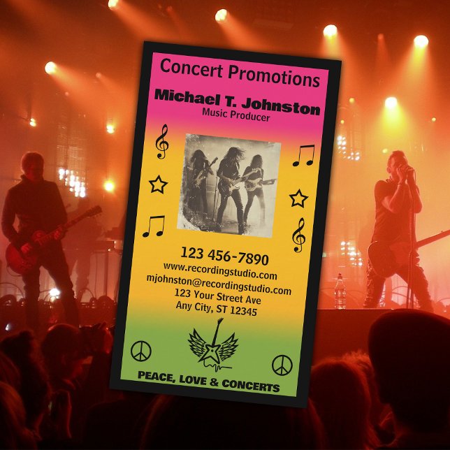 Cartão de visita de Produtor de Música (Criador carregado)