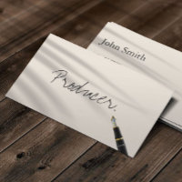 Cartão de visita de Produtor de Script de Escrita