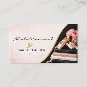 Cartão de Visita de Professor de Dança