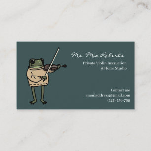 Cartão de Visita de Professor de Música