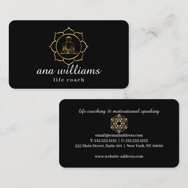 Cartão de visita de professor de vida de Fire Mand (Frente/Verso)