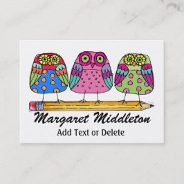 Cartão de visita de Professores/Educação por SRF