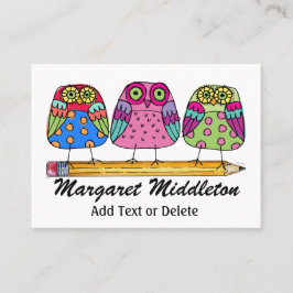 Cartão de visita de Professores/Educação por SRF