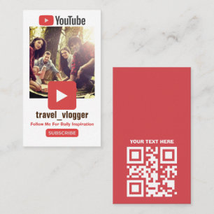 Cartão de visita de promoção do canal Youtube T-Sh