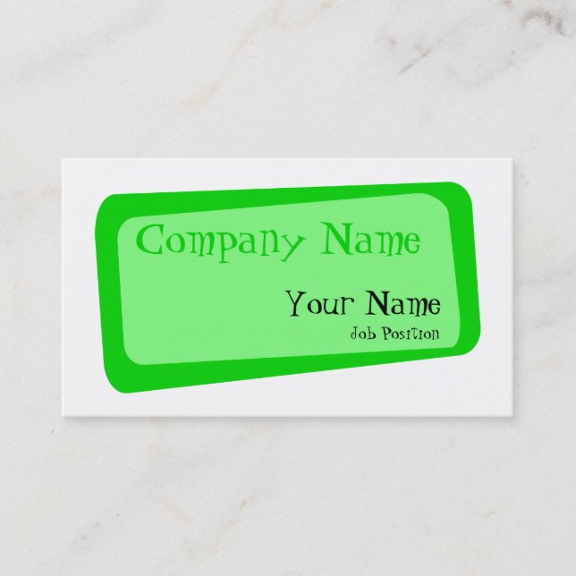 Cartão de visita de quadrados tortos (Frente)