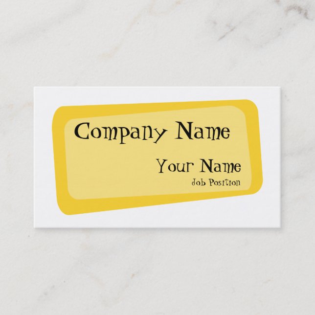 Cartão de visita de quadrados tortos (Frente)