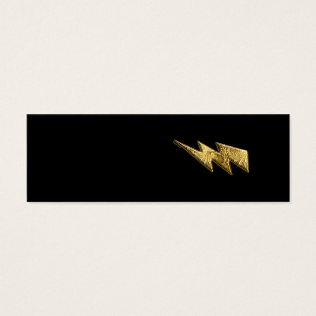 Cartão de visita de raio Dourado (Frente)