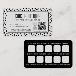 Cartão de visita de Recompensa de Código QR do Pad