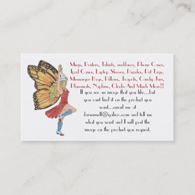 Cartão de visita de Redqueen (Frente)