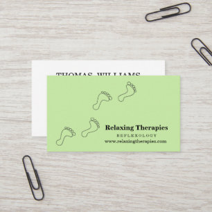 Cartão de Visita de Reflexologia