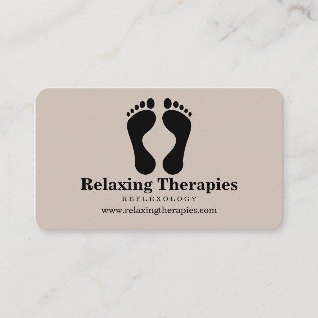 Cartão de Visita de Reflexologia (Frente)