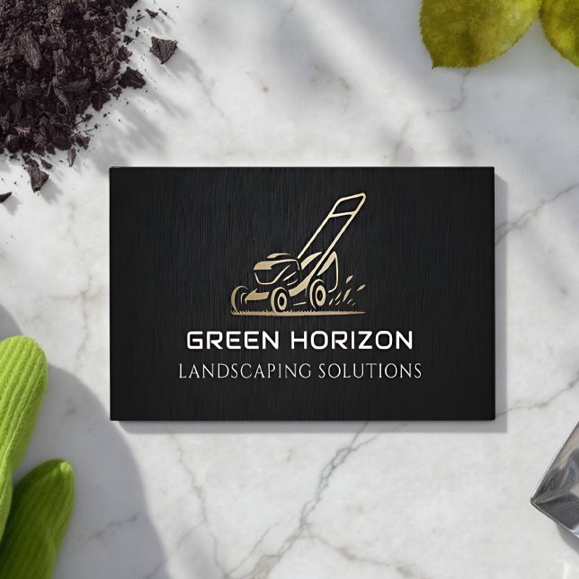 Cartão de visita de Remor Moderno para Cuidados La (Modern Business Card - Front)