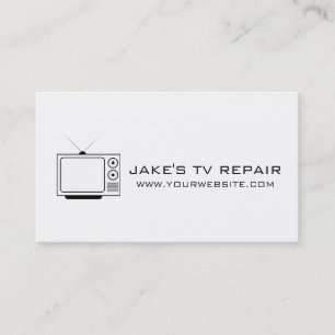 Cartão de Visita de Reparação de TV