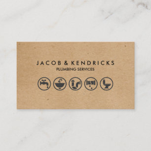 Cartão de visita de Reparo da Casa de Canalização