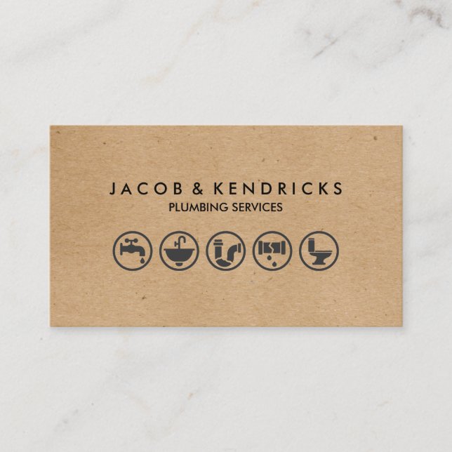 Cartão de visita de Reparo da Casa de Canalização (Frente)