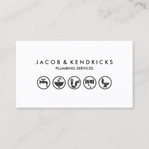 Cartão de visita de Reparo da Casa de Canalização