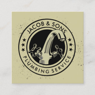 Cartão de visita de Reparo da Casa de Canalização