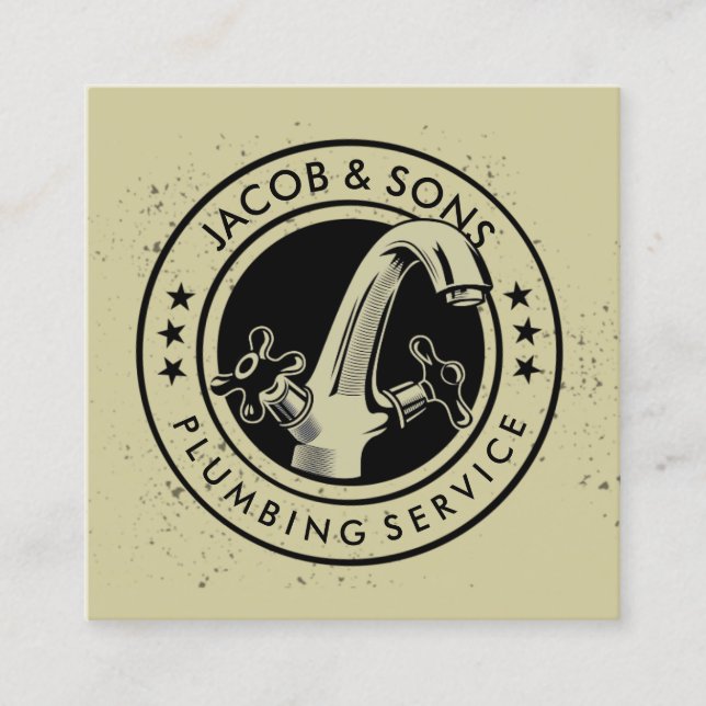 Cartão de visita de Reparo da Casa de Canalização (Frente)