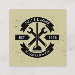 Cartão de visita de Reparo da Casa de Canalização