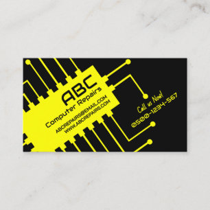 Cartão de Visita de Reparo de Computador / Eletric