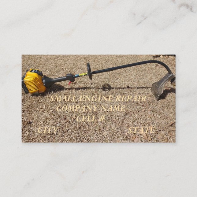 Cartão de visita de Reparo de Pequeno Motor (Frente)
