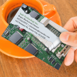 Cartão de visita de reparo do computador
