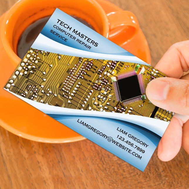 Cartão de visita de reparo do computador (Criador carregado)