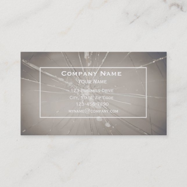 Cartão de visita de Reparo do Windshield (Frente)