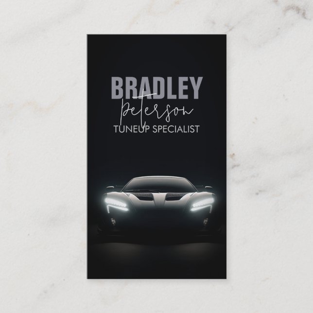 Cartão de visita de Reparo Mecânico Automático do  (Frente)