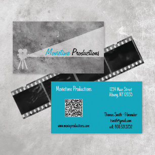 Cartão de visita de Retro Produção de Filmes