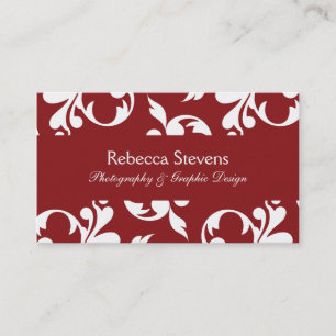 Cartão de visita de roda do vermelho do Sangria e