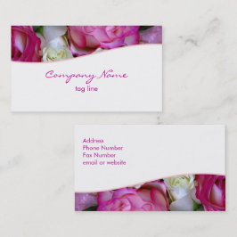 Cartão de visita de Rosas Rosa