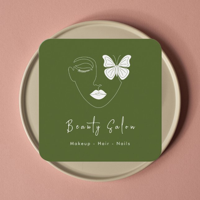 Cartão de visita de Salão de Beleza Profissional M (Criador carregado)