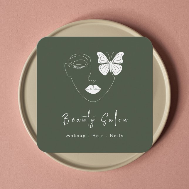 Cartão de visita de Salão de Beleza Profissional M (Criador carregado)