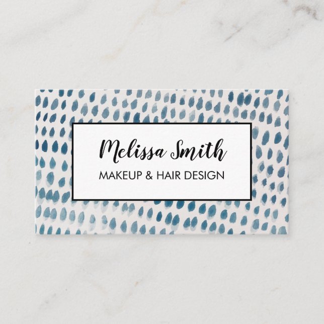 Cartão de visita de Salão de Cabelo Artista Geomét (Frente)