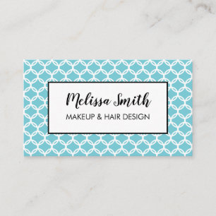 Cartão de visita de Salão de Cabelo Artista Geomét