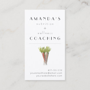 Cartão de visita de saúde e bem-estar personalizad