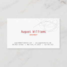 CARTÃO DE VISITA DE SCRIBBLE DO DESIGNER