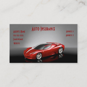 cartão de visita de seguro automóvel