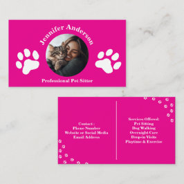 Cartão de visita de Separador de Pet Personalizado