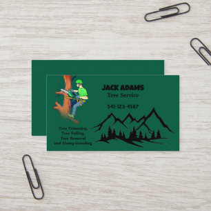 Cartão de visita de Serviço de Árvore de Jack Lumb