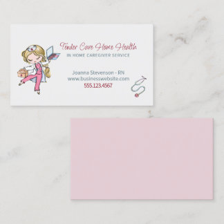 Cartão de visita de Serviço de Enfermeiro de Saúde