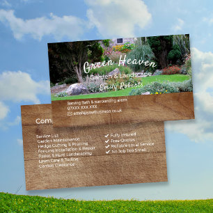 Cartão de Visita de Serviço de Jardinagem Profis