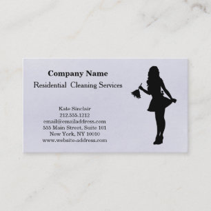 Cartão de visita de Serviço de Limpeza Profissiona