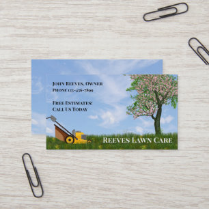 Cartão de Visita de Serviço de Paisagismo e Manute